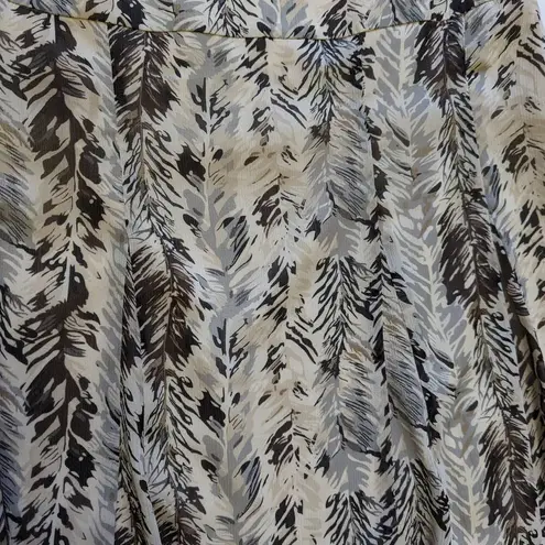 Pendleton Swingy Western Knee Length Skirt Gray Cream Cowgirl Horse Girl Cottage