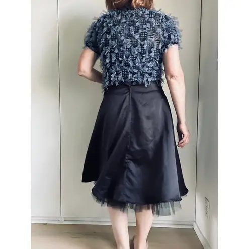 Byer California Y2K Byer Tulle Black AlIen Satin Skirt Waist 27" Small Goth wimsygoth Withcy