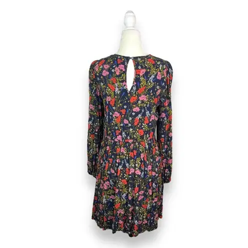 Banana Republic Floral Print Keyhole Mini Dress