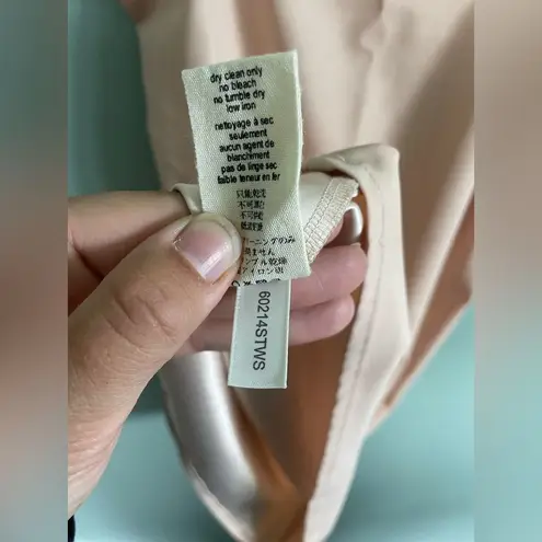 L'Agence Elegant Cream Satin Slip Dress Sz 4