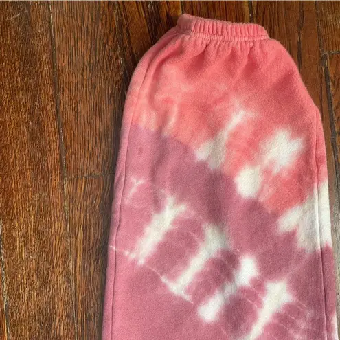 Michael Stars Red Pink Tie Dye Joggers Size small