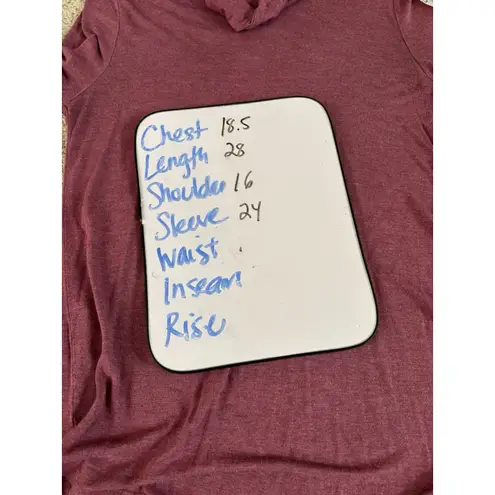 Talbots  Womens Size M Shirt Long Sleeve Blouse Top Cowl Neck Tunic Red Capsule