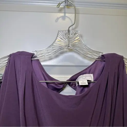 Jessica Simpson  Purple Scoop Neck Slit Sleeve Aline Dress S