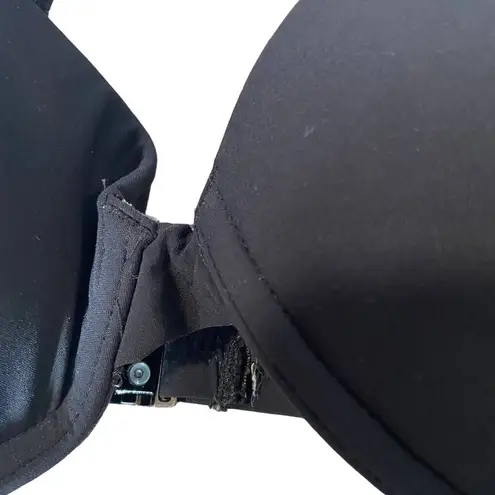 Black Lace Applique Padded Bralette Women Sz S