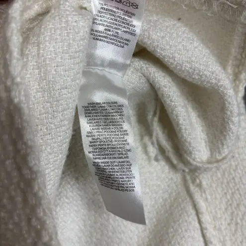 Primark  Women's Cream Oversized Shacket Textured Cozy Minimalist Casual Sz 14