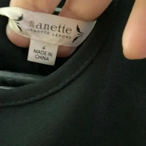 Nanette Lepore 🆕 Elegant Sleeveless Black Ruffle Dress 4🆕