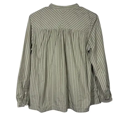 Soeur Umile Pinstriped Shirt In Patterned Green Size 34 or US 2