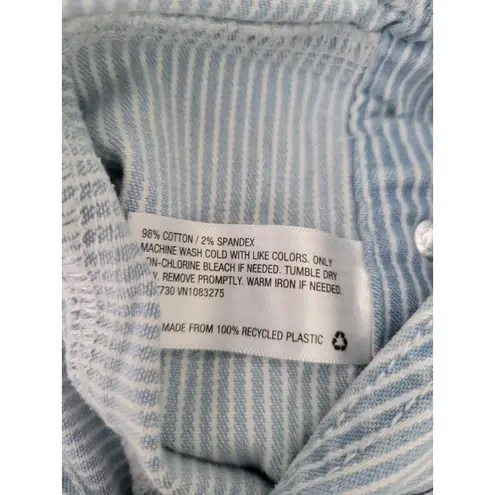 Universal Threads universal thread Women's Bip Overalls Striped Ligh Blue Size 00