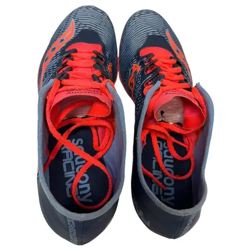 Saucony Running Shoe Womens 8.5 Endorphin 2 Cleats S19046-1 Track Blue Pink