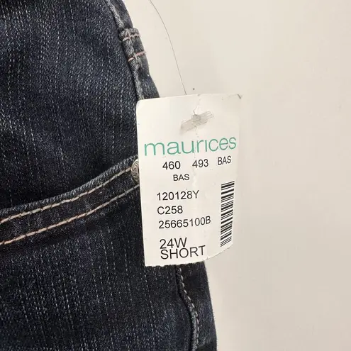 Maurice's  M Jeans Straight Mid Rise Size 24W Short New With Tags