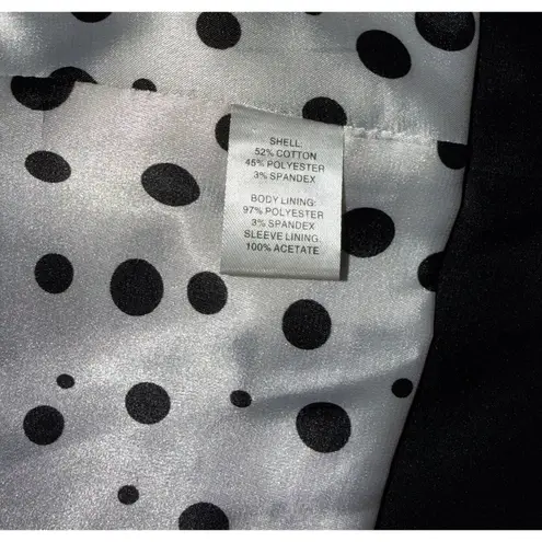 Madison Petite Black Jacket 3/4 Sleeve Size 12P Women’s A