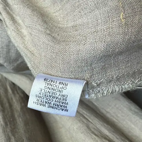 Flax Slipster 1G Natural Cream Maxi Linen Dress Sleeveless