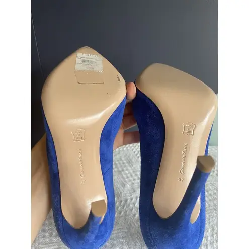 Gianvito Rossi NWOB Blue Suede 100mm Pumps Sz 37