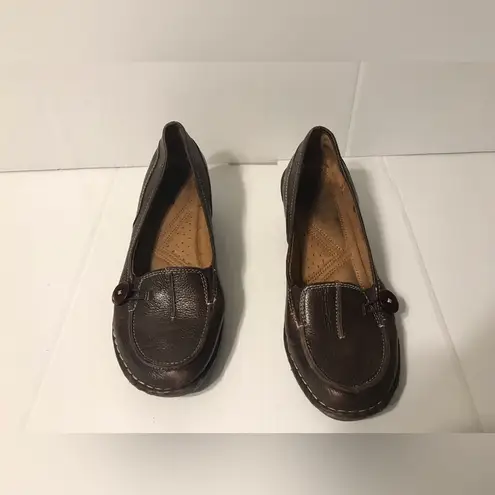 Naturalizer brown wedge comfort shoes size 8 M