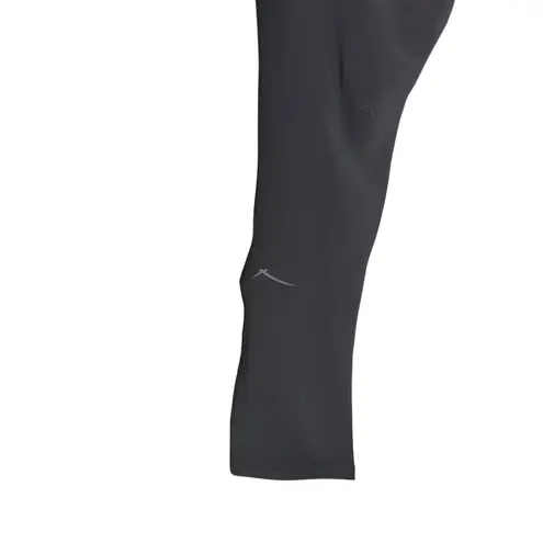 NWT Gottex Studio Black Faux Leather Mesh Paneled Zip Detail Capri Leggings L/G Size undefined