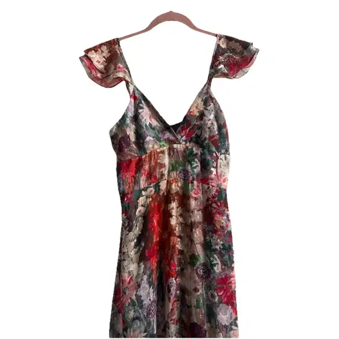 Hutch Coley Floral Maxi Dress Gown Multicolor Size 4