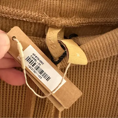 SKIMS NWT Waffle Knit straight leg lounge pants Camel 3X AP-BTM-0903