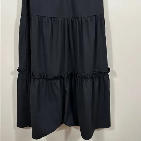 Pomander Place Tuckernuck Black Selena Maxi Dress Ruffle Tiered Women Size XS