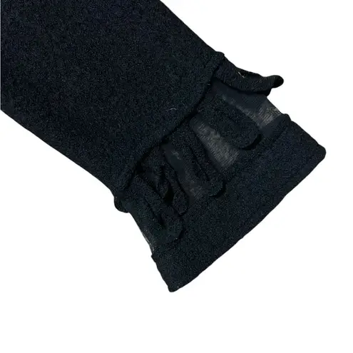 Vintage Marisa Christina Wool Black Jacket Size M Mesh Insert Artsy Whimisgoth Size M