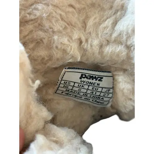 Pawz Womens Winter Snow Boots Lace-Up Insulated Size 10 Tan & Black