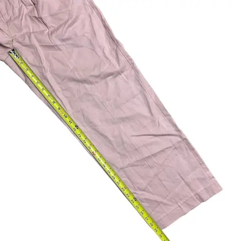 Madewell NWT  Women's Slouchy Straight Pants Size 4 Pale Blush Pink Casual