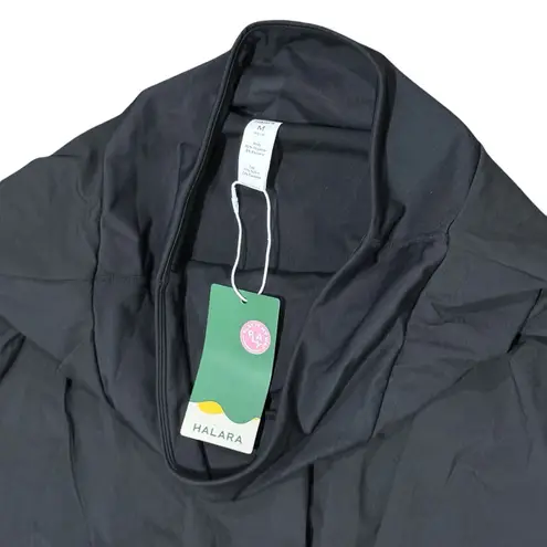 Halara Black Maxi Skirt + Built In Shorts High Waist Stretchy Flowy High Low M