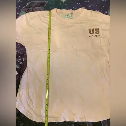 Universal studios rose gold sequin “spirit jersey” size small Pink