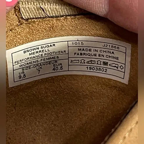 Merrell Brown Sugar Performance Footwear Women’s Shoes Flats Slip On Leather 9.5