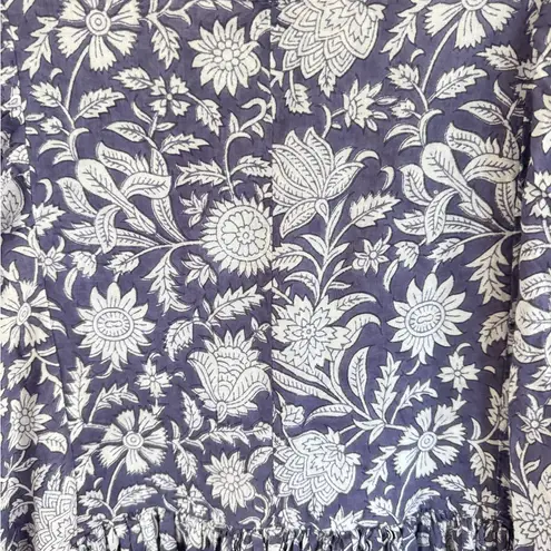 Daughters of India Kyra floral midi dress in Blue Iris size xs