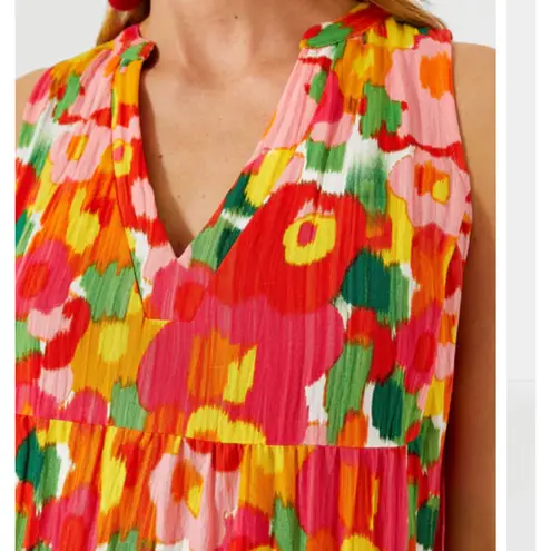 Tuckernuck POMANDER PLACE Magnolia Watercolor Sleeveless Kenzo Dress Size Medium