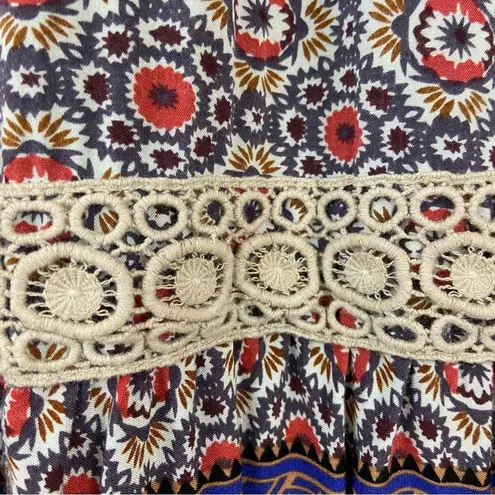 Kori America Mixed Print Boho Mini Dress Women’s Size Small