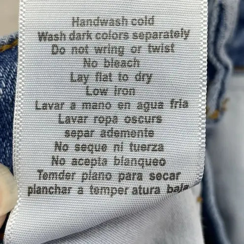 Judy Blue jeans Womens 3/2 Control top skinny Distressed High Rise Blue Denim