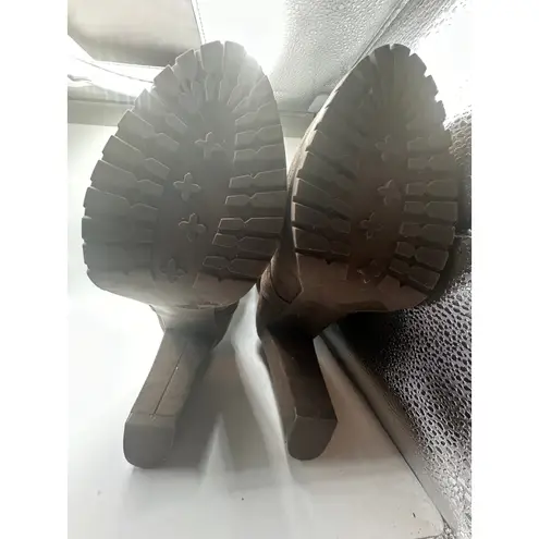 Bedazzle Alix Brown Faux Suede Lace