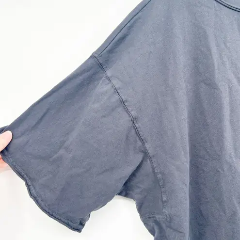 Free People  FP Movement Womens Boxy Oversized Lounge Inspire Tee Size L Black thumbnail 6