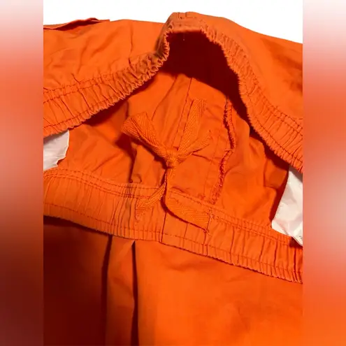 Bright Orange Casual Shorts – Lightweight Comfort Fit Size M