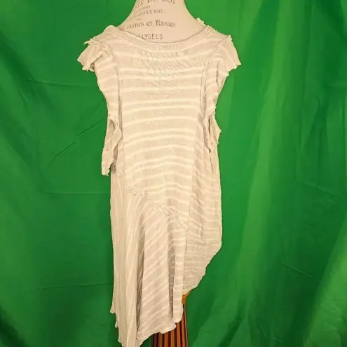 Free People Free‎ People Womens Between The Lines Striped Asymmetrical Tunic Dress Large