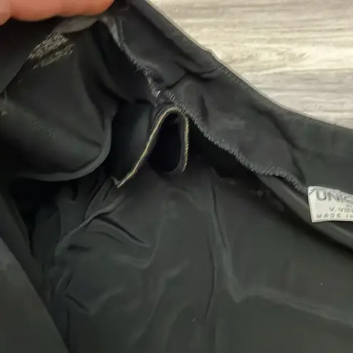 Unique By V. Virella Black Button Front Silky Cardigan Size Large