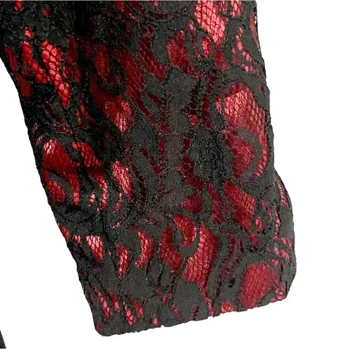 Victor Costa Women Lace Evening Jacket Sz 10 Cocktail Party Whimsigoth Victorian Black