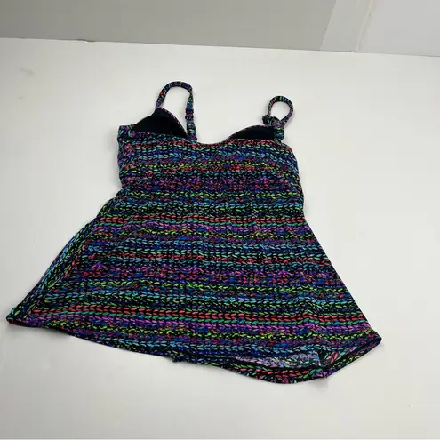 MiracleSuit Swim Tankini Top Stitch It Cleo Soft Cup Tummy Control Size 8 NWOT