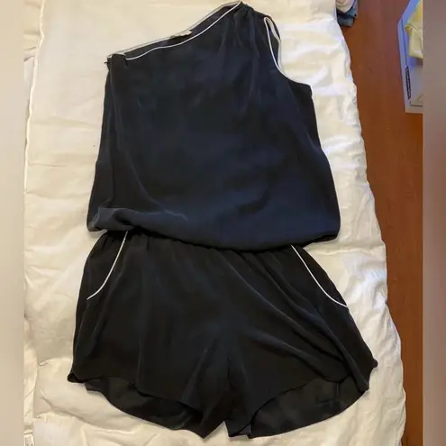 Ramy Brook Silk One-Shoulder Romper