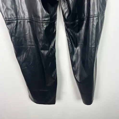 H by Halston NWOT Faux Leather Pants Black Size Large L NEW