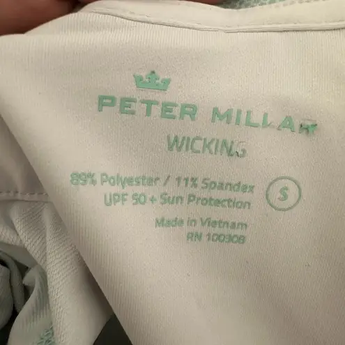 Peter Millar Pullover Women Small Green 1/4 Zip Wicking UPF 50 Golf IDI Gazeley