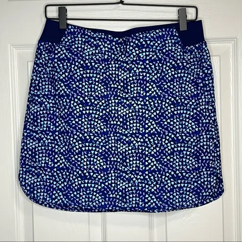 Cypress Club Blue Depths Geometric Print Skort Size S