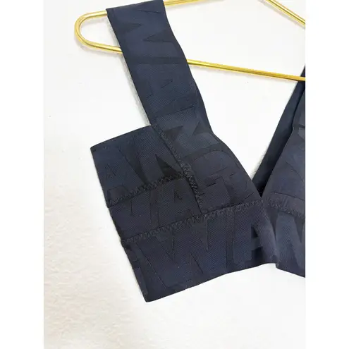 Alexander Wang H&M Black Bandage Crop Top Size Small Logo Goth Euro Y2K