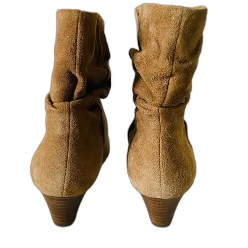 NWOB Anthropologie Silent D Tach Slouchy Suede Ankle Boots Sz 37 (6.5) Brown