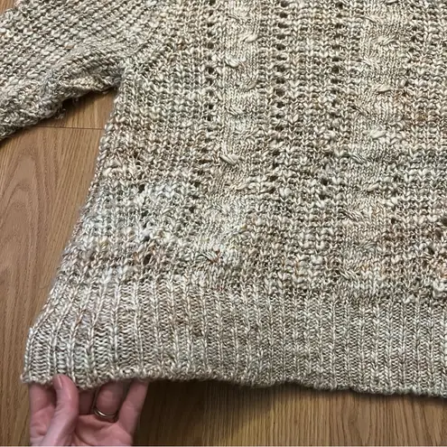 Matilda Jane Good Hart Wool Blend Crochet Open Knit Sweater Women’s Size M Boho