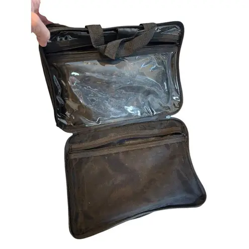 Modella Black Travel Organizer Bag With Zipper Pockets & Handle Black