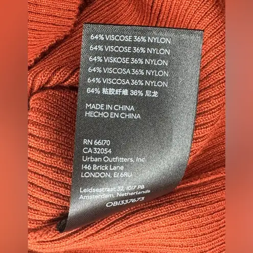 Maeve by Anthropologie Long Sleeve Puff Sleeve Sweater Size S Orange