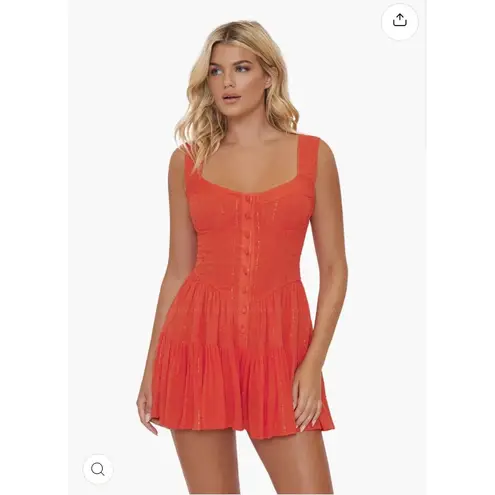 PQ Everly Romper in Passion XSmall Small New Womens Beach Resort Red
