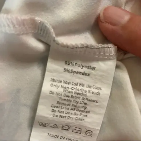 None Floral Sleeveless Maternity Dress - Cream and Pink